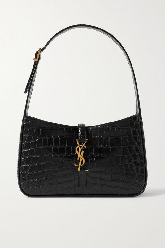 YSL Crocodile Texture Hobo Bag