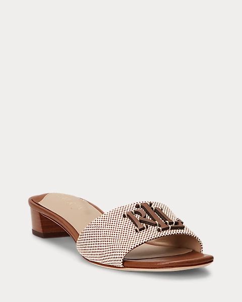 LAU-REN Block Heel Brown