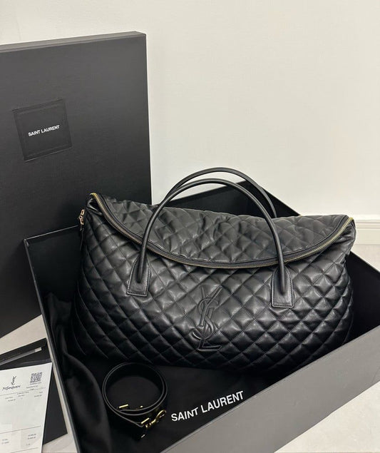 YSL Giant Travel Bag In Quilted Leather