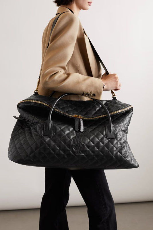 YSL Giant Travel Bag In Quilted Leather