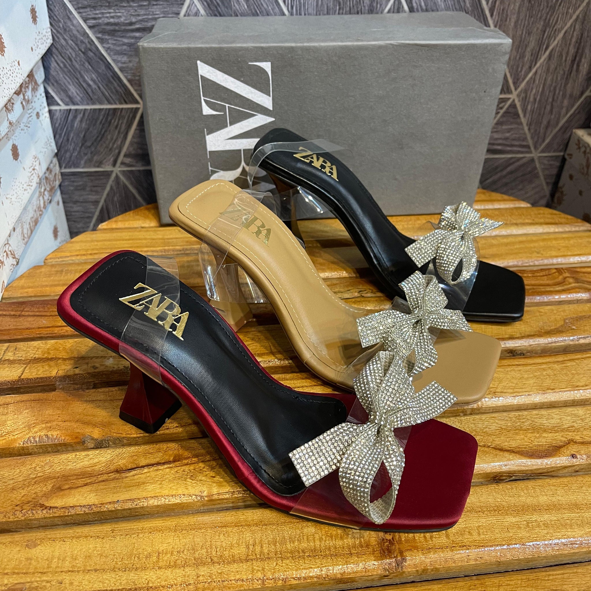 Z-R Bow Classy High Heel