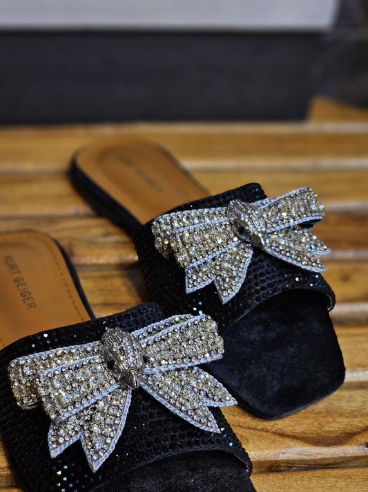 Kurt-G Eagle Rhinestone Bow Flats