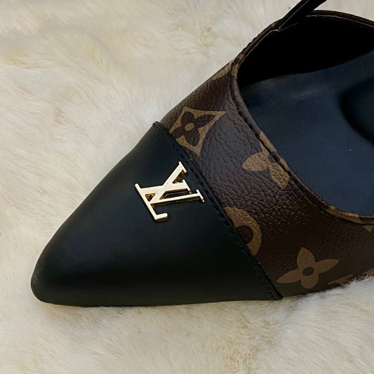 L-V MONOGRAM HEEL