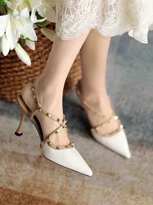 STUDDED WHITE